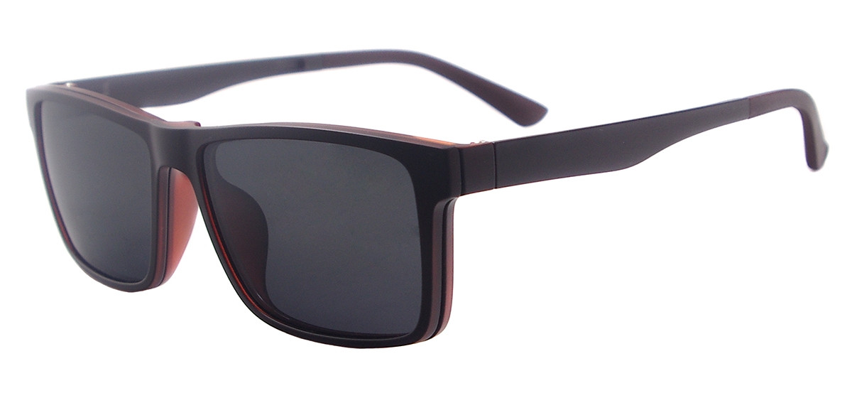 Ultem Rectangular Clip-On Sunglasses