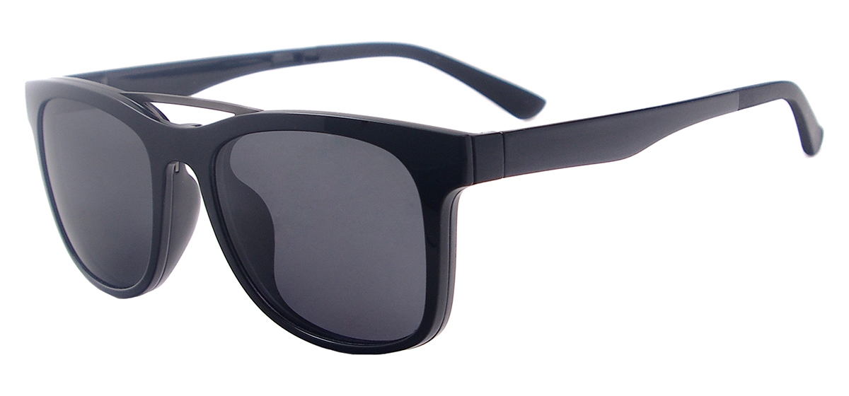TR90 Double Bridge Clip-On Sunglasses
