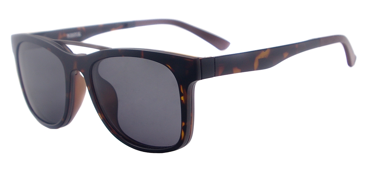 TR90 Double Bridge Clip-On Sunglasses